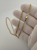 18” 14k Yellow Gold Rope 2mm 7.13g