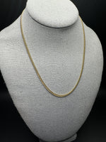 18” 14k Yellow Gold Cuban 3mm 13.2g
