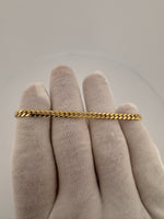 7” 10k Yellow Gold Cuban 4mm 8.8g