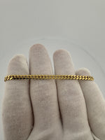7” 14k Yellow Gold Cuban 4mm 9.8g