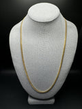 24” 14k Yellow Gold Cuban 4mm 34.75g