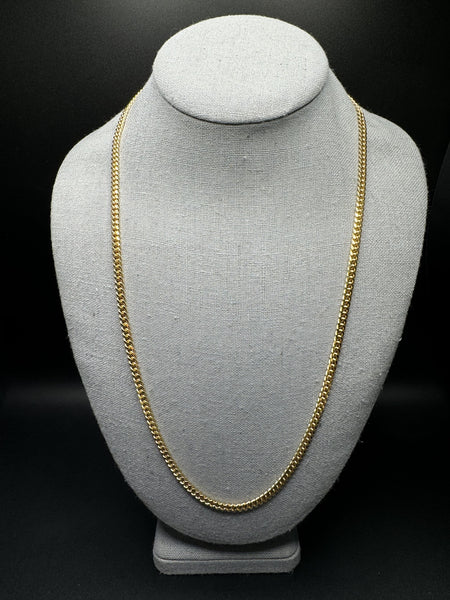 24” 14k Yellow Gold Cuban 4mm 34.75g