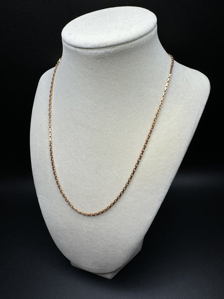18” 14k Rose Gold Heavy Link 2mm 8.4g