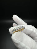 Size 4 14k Yellow Gold .8ctw VS/VVS Lab Diamond Eternity Ring 1.81g