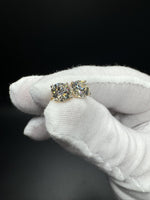 14k Yellow Gold 3ctw Fully Certified with EGL Paperwork Lab Diamond Studs
