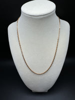18” 14k Rose Gold Heavy Link 2mm 8.4g