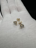 14k Yellow Gold 3ctw Fully Certified with EGL Paperwork Lab Diamond Studs