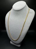24” 14k Yellow Gold Cuban 4mm 34.75g