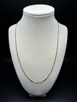 20” 14k Yellow Gold Box Chain 1.3mm 5.1g