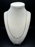20” 14k Yellow Gold Box Chain 1.3mm 5.1g