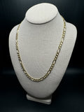 22” 14k Yellow Gold Figaro 7mm 29.6g