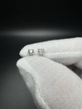 Silver .5ctw VS/VVS Lab Diamond Studs 1.2g