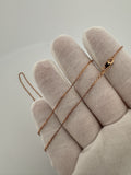 20” 14k Rose Gold Heavy Link 1.3mm 2.4g