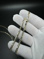 24” 14k Yellow Gold Curb 3.2mm 9.16g