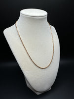 18” 14k Rose Gold Heavy Link 2mm 8.4g