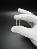 20mm Silver Moissanite Hoops 3.7g