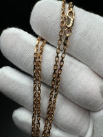 18” 14k Rose Gold Heavy Link 2mm 8.4g