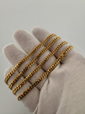 24” 14k Yellow Gold Cuban 4mm 34.75g