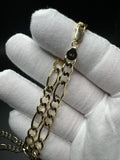 22” 14k Yellow Gold Figaro 7mm 29.6g