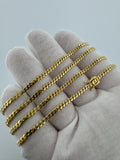 24” 14k Yellow Gold Cuban 3mm 17.6g