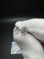 14k White Gold 3ctw Fully Certified with EGL Paperwork Lab Diamond Studs