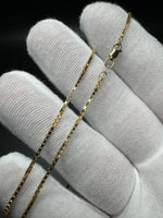 20” 14k Yellow Gold Box Chain 1.3mm 5.1g