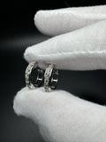 15mm 14k White Gold 1ctw VS/VVS Lab Diamond Huggies 3.8g