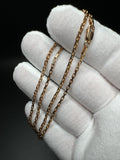 18” 14k Rose Gold Heavy Link 2mm 8.4g