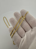 24” 10k Yellow Gold Cuban 3mm 16.0g