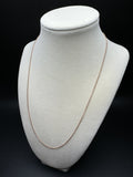 20” 14k Rose Gold Franco 1mm 2.45g
