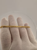 7.5” 10k Yellow Gold Cuban 4mm 9.1g