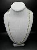 26” 14k Yellow Gold Figaro 3mm 9.8g