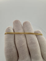 7” 14k Yellow Gold Cuban 3mm 5.8g