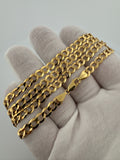 22” 14k Yellow Gold Curb Link 6mm 18.3g