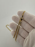 16" 10k Yellow Gold Cuban 2.5mm 7.7g