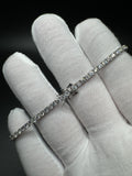 8” 14k White Gold 5ctw VS/VVS Lab Diamond Tennis Bracelet 2.7mm 9.4g
