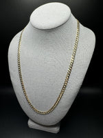 24” 14k Yellow Gold Curb 6mm 20.9g