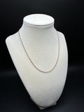 16” 14k Rose Gold Paperclip Chain 2mm 3.5g