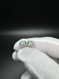14k White Gold 4ctw D VVS2 Lab Diamond Studs EGL Certified 1.7g
