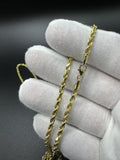 24” 10k Yellow Gold Rope 3mm 8.8g