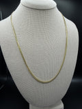 22" 14k Yellow Gold Cuban 3mm 15.8g