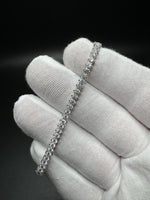 7” 3ctw Moissanite Silver Tennis Bracelet 3.5mm