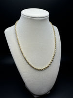18” 10k Yellow Gold Rope 4mm 19.3g