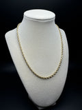 18” 10k Yellow Gold Rope 4mm 19.3g