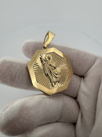 2” 14k Yellow Gold Full Body Jesus Pendant 10mm Bail 12.2g