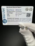 14k White Gold 3ctw Fully Certified with EGL Paperwork Lab Diamond Studs