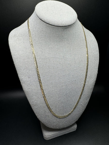 24” 14k Yellow Gold Curb 3.5mm 8.9g