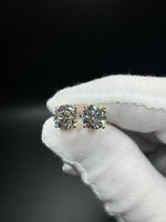 14k Yellow Gold 4ctw Fully Certified with EGL Paperwork Lab Diamond Studs