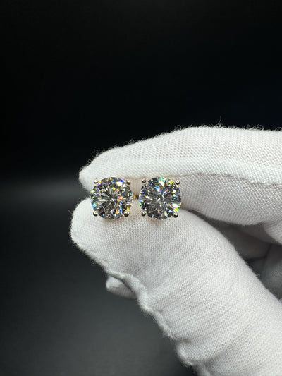 14k Gold 4ctw EGL Certified Lab Diamond Studs