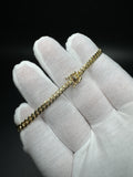 7.25” 14k Yellow Gold Cuban 4mm 9.66g